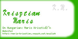 krisztian maris business card